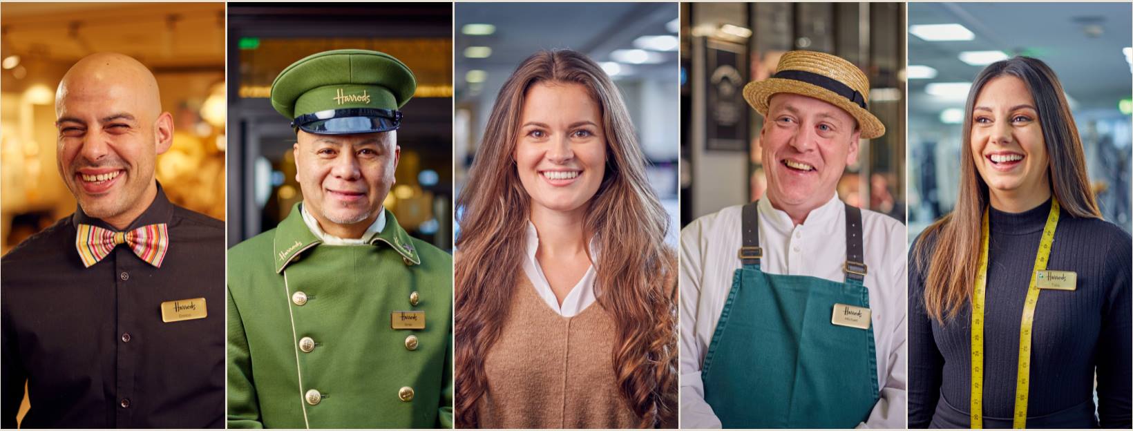 Різновиди уніформ співробітників компанії Harrods