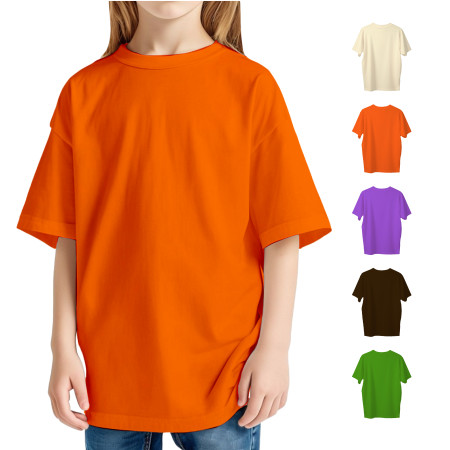 Однотонна дитяча футболка оверсайз Oversize 190гр. для друку СДВУ