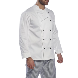 Кітель кухарський Comfortable cooking M01 чоловічий з довгим рукавом (застібки - пуклі). Photo 3