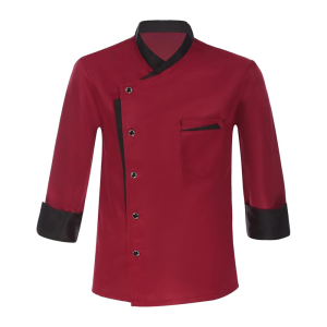 Форма для кухарів кітель кухарський Comfortable cooking M04 з кольоровими елементами (застібки гудзики)