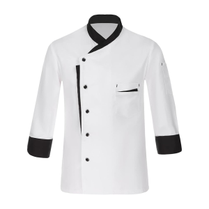 Форма для кухарів кітель кухарський Comfortable cooking M04 з кольоровими елементами (застібки гудзики). Photo 3