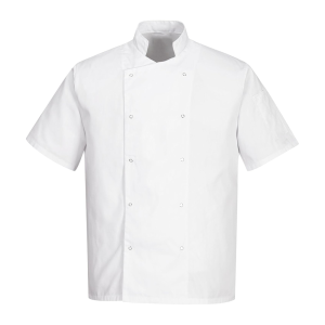 Кітель кухарський Comfortable cooking M05 чоловічий з коротким рукавом (застібки - кнопки). Photo 2