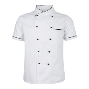Кітель кухарський з контрастними гудзиками Comfortable cooking M13  (застібки - пуклі). Photo 2