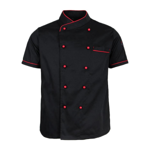 Кітель кухарський з контрастними гудзиками Comfortable cooking M13  (застібки - пуклі)