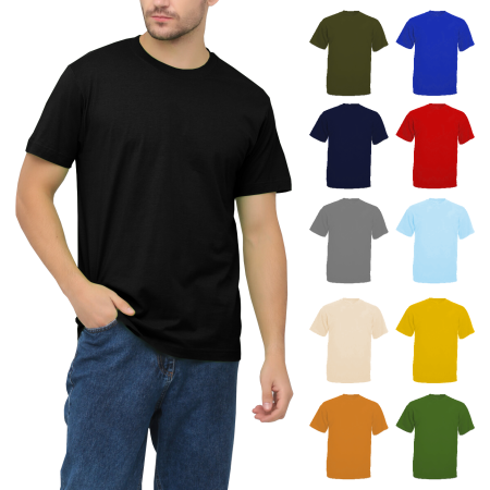 Футболка для друку чоловіча 190гр. однотонна СДВУ Premium cotton