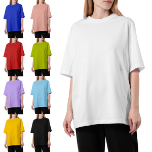 Однотонна жіноча футболка оверсайз Oversize 190гр. базова для друку СДВУ