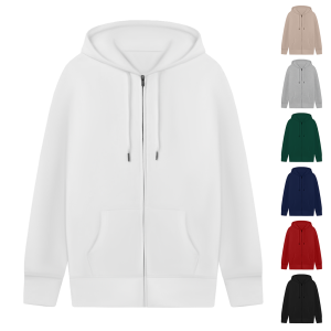 Зіп-худі оверсайз однотонне для друку унісекс модель ZIP-худі Oversize зіпка
